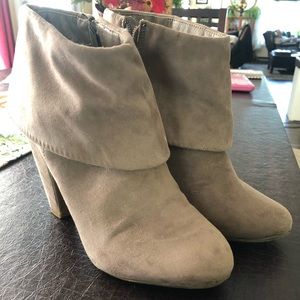 Suede booties